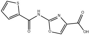 2-[(2-Thienylcarbonyl)amino]-1,3-oxazole-4-carboxylic acid Structure