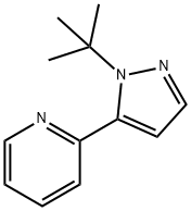 2-(1-tert-부틸-1H-피라졸-5-일)피리딘 구조식 이미지