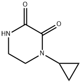 2,3-Piperazinedione,1-cyclopropyl-(9CI) Structure