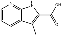 1H-피롤로[2,3-b]피리딘-2-카르복실산,3-메틸- 구조식 이미지