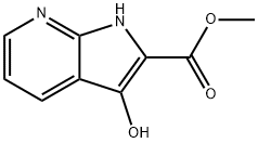 1H-피롤로[2,3-b]피리딘-2-카르복실산,3-히드록시-,메틸에스테르 구조식 이미지