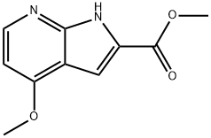 1H-Pyrrolo[2,3-b]pyridine-2-carboxylic acid, 4-Methoxy-, Methyl ester Structure