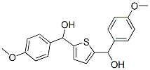 2,5-비스(4-메톡시페닐히드록시메틸)티오펜 구조식 이미지