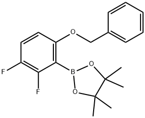 2,3-Difluoro-6-(benzyloxy)phenylboronic acid pinacol ester Structure