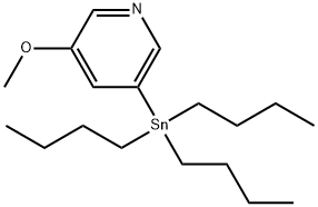 5-메톡시-3-(트리부틸스타닐)피리딘 구조식 이미지