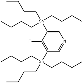 4-플루오로-3,5-비스(트리부틸스타닐)피리딘 구조식 이미지