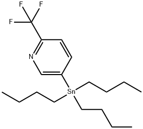 5-트리부틸스타닐-2-트리플루오로메틸피리딘 구조식 이미지