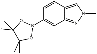 2-메틸인다졸-6-보론산피나콜에스테르 구조식 이미지