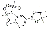 N-[2-chloro-5-(tetraMethyl-1,3,2-dioxaborolan-2-
yl)pyridin-3-yl]-N-
MethanesulfonylMethanesulfonaMide Structure