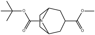 exo-8-Boc-8-azabicyclo[3.2.1]octane-3-carboxylic acid Methyl ester Structure