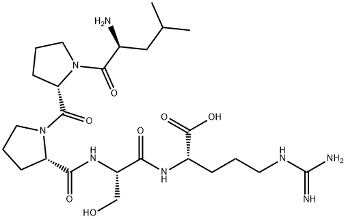 H-LEU-PRO-PRO-SER-ARG-OH Structure