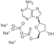 2'-DEOXYADENOSINE-5'-O-(1-THIODIPHOSPHATE), RP-ISOMER SODIUM SALT Structure