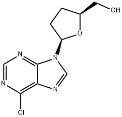 (2S,5R)-5-(6-Chloro-9H-purine-9-yl)tetrahydro-2-furanmethanol Structure