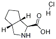 (1S,3aR,6aS)-Octahydrocyclopenta[c]pyrrole-1-carboxylic acid hydrochloride Structure