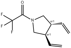 피롤리딘,3,4-디에테닐-1-(트리플루오로아세틸)-,트랜스-(9CI) 구조식 이미지