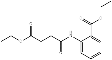 2-[(4-ETHOXY-1,4-DIOXOBUTYL)AMINO]BENZOIC ACID ETHYL ESTER Structure