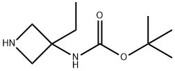 Carbamic acid, N-(3-ethyl-3-azetidinyl)-, 1,1-dimethylethyl ester Structure