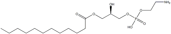 1-Dodecanoyl-sn-glycerophosphoethanolamine Structure