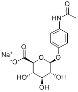 ACETAMINOPHEN GLUCURONIDE SODIUM SALT 구조식 이미지