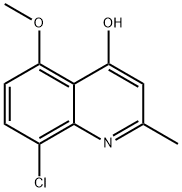 8-클로로-5-메톡시-2-메틸퀴놀린-4-올 구조식 이미지