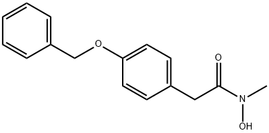 N-HYDROXY-N-METHYL-4-BENZYLOXYPHENYLACETAMIDE 구조식 이미지