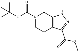 1,4,5,7-Tetrahydro-6H-pyrazolo[3,4-c]pyridine-3,6-dicarboxylic acid 6-tert-butyl 3-methyl ester Structure