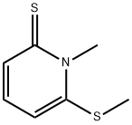 2(1H)-피리딘티온,1-메틸-6-(메틸티오)- 구조식 이미지