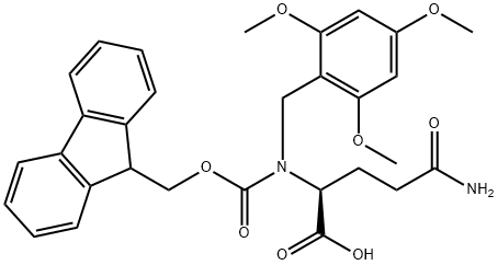 FMOC-GLN(TMOB)-OH Structure