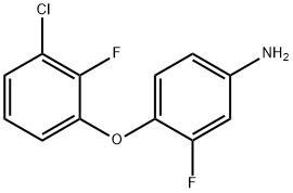 3-Fluoro-4-(3-chloro-2-fluorophenoxy)aniline 구조식 이미지