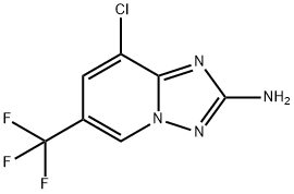 8-Chloro-6-(trifluoromethyl)-[1,2,4]-triazolo[1,5-a]pyridin-2-amine Structure