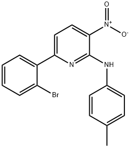 6-(2-브로모페닐)-3-니트로-Np-톨릴피리딘-2-아민 구조식 이미지