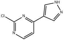 2-클로로-4-(1H-피라졸-4-일)피리미딘 구조식 이미지