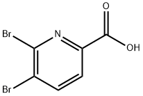 5,6-DibroMo-pyridine-2-carboxylic acid Structure
