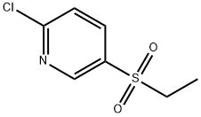 2-클로로-5-(에틸설포닐)피리딘 구조식 이미지