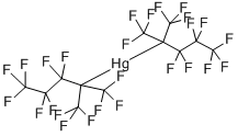 BIS(DECAFLUORO-2-TRIFLUOROMETHYL-2-PENTYL)MERCURY Structure