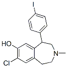 7-chloro-8-hydroxy-1-(4'-iodophenyl)-3-methyl-2,3,4,5-tetrahydro-1H-3-benzazepine Structure