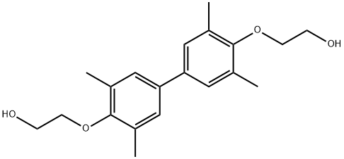 3,3',5,5'-Tetramethyl-4,4'-di(2-hydoxethanyoxy)biphenyl Structure