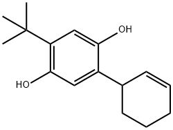 2-tert-butyl-5-(cyclohex-2-enyl)benzene-1,4-diol Structure