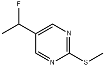 피리미딘,5-(1-플루오로에틸)-2-(메틸티오)-(9CI) 구조식 이미지