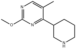 2-methoxy-5-methyl-4-(piperidin-3-yl)pyrimidine Structure