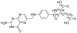 엽산-13C5 구조식 이미지