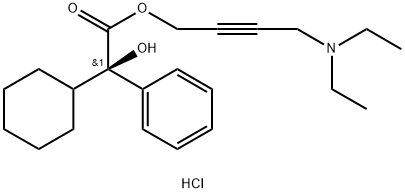 (R)-α-Phenylcyclohexaneglycolic Acid 4-(DiethylaMino)-2-butynyl Ester, Hydrochloride Structure