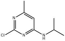 (2-Chloro-6-methyl-pyrimidin-4-yl)-isopropyl-amine Structure