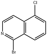 1-broMo-5-클로로이소퀴놀린 구조식 이미지