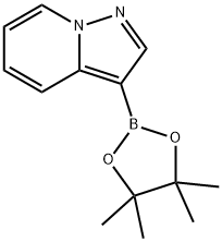 3-(4,4,5,5-TETRAMETHYL-1,3,2-DIOXABOROLAN-2-YL)PYRAZOLO[1,5-A]PYRIDINE 구조식 이미지