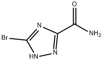 3-브로모-1H-1,2,4-트리아졸-5-카르복사미드(SALTDATA:FREE) 구조식 이미지