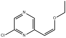 2-클로로-6-[(1Z)-2-에톡시에테닐]피라진 구조식 이미지
