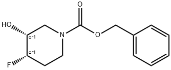 benzyl (3S,4R)-4-fluoro-3-hydroxypiperidine-1-carboxylate 구조식 이미지