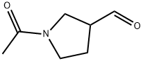 (+)-1-아세틸-3-피롤리딘카르복스알데히드 구조식 이미지