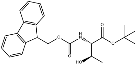 NALPHA-FMOC-L-THREONINE TERT-BUTYL ESTER 구조식 이미지